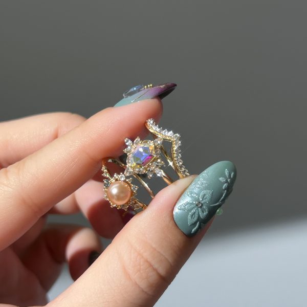 14k Pastel Pink Pearl Statement Ring Supply - Image 3