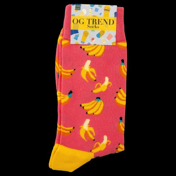 Pink Banana Socks - One Size Fits All on Sale - Image 2