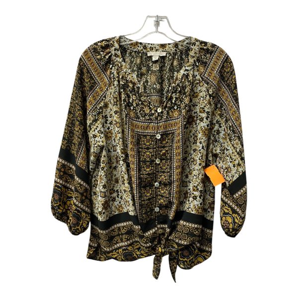 Top 3 4 Sleeve By Dressbarn In Brown, Size:Xlp Online