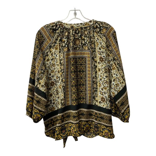 Top 3 4 Sleeve By Dressbarn In Brown, Size:Xlp Online - Image 2